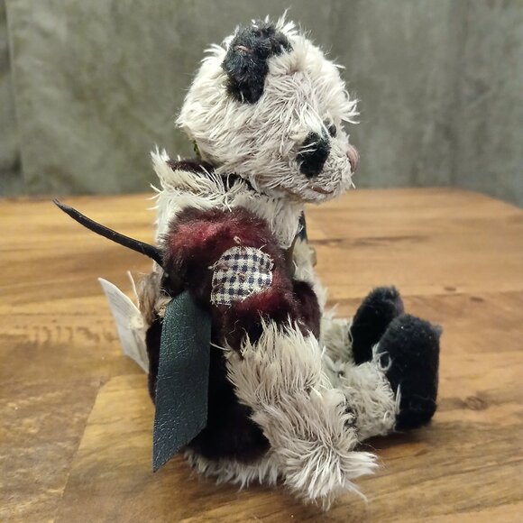 *RARE* 1999 Vintage Cottage Collectible Santa Panda Bear (NWT) - Picture 6 of 16